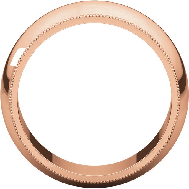 14K Yellow Gold 8mm Milgrain Wedding Band for Women - Elegant Bridal Ring for Engagement, Anniversary & Everyday Wear