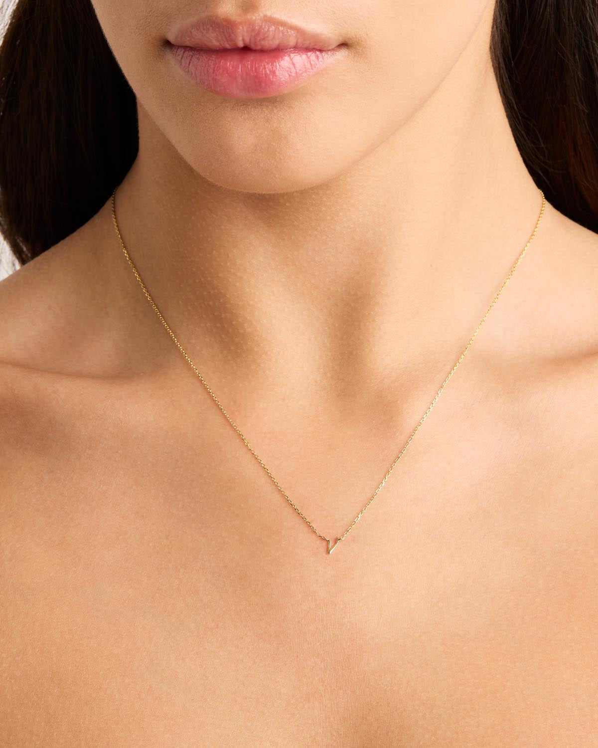 14K Solid Gold Love Letter Necklace for Women - Personalized Romantic Jewelry Gift for Her - Perfect for Anniversaries, Valentine's Day & Special Occasions