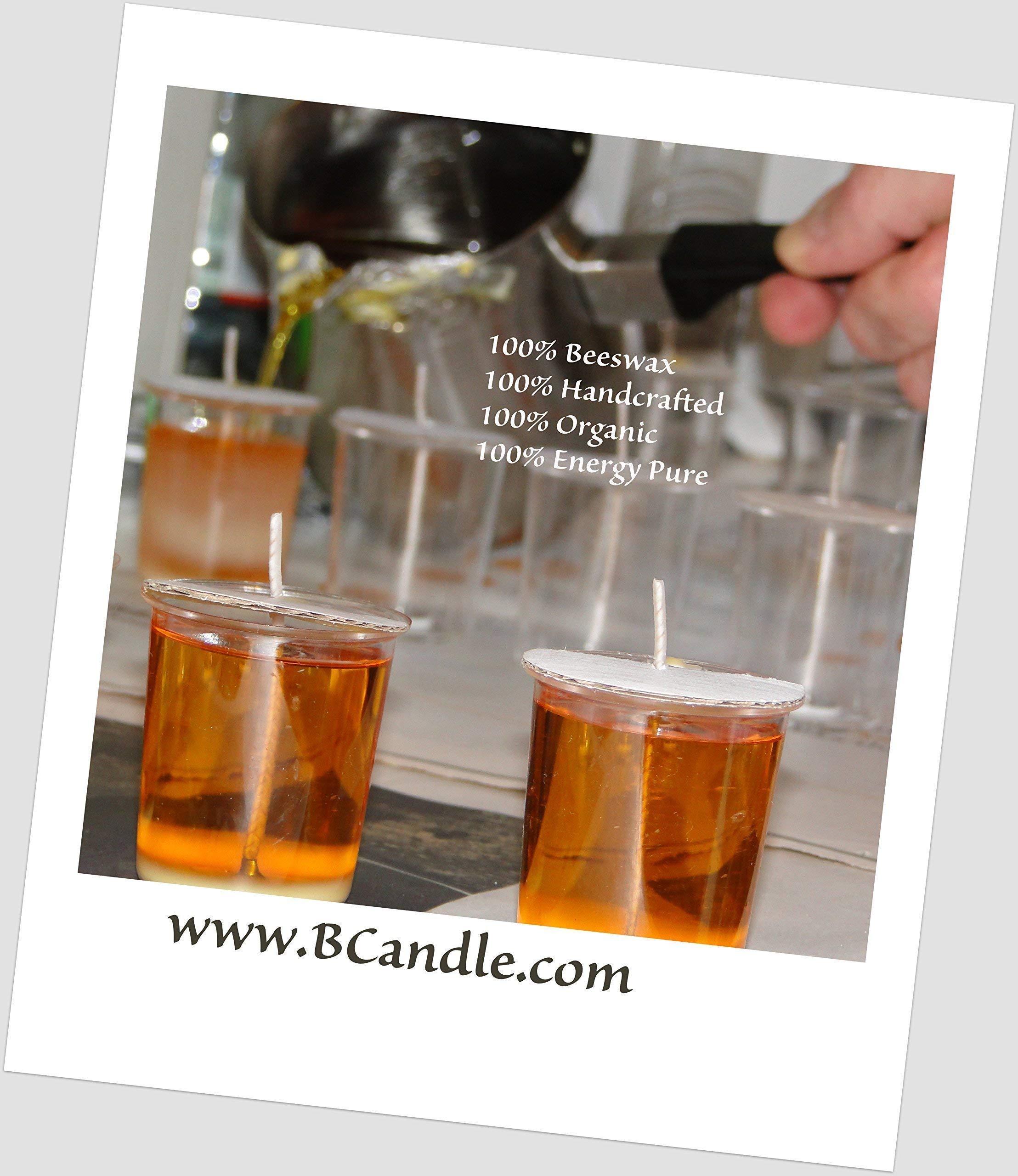 100% Pure Organic Beeswax Votive Candles - Handmade 2