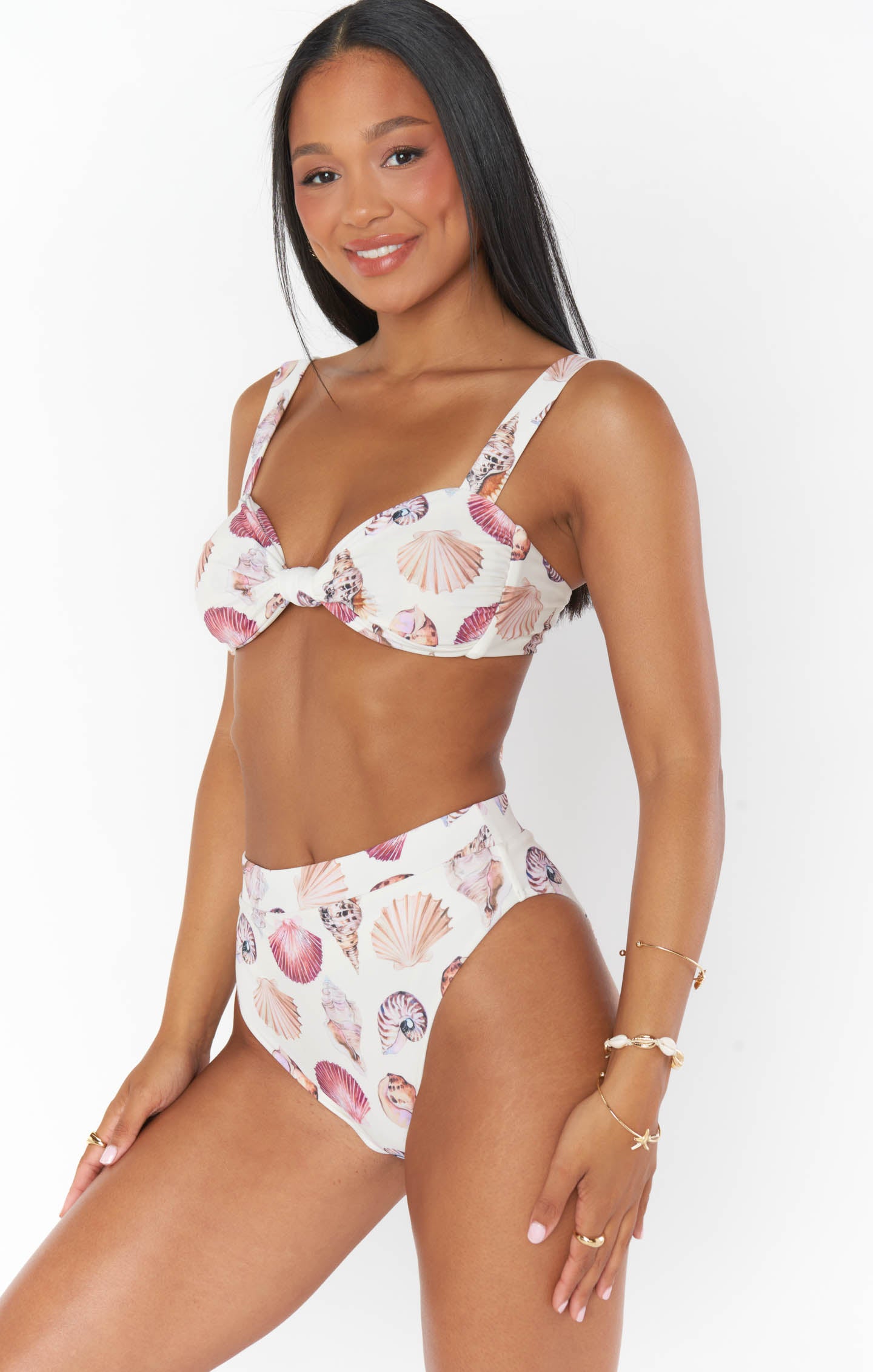 Bali Bottom White Shells - Stylish Beachwear for Women | Perfect for Summer Vacations, Pool Parties & Tropical Getaways