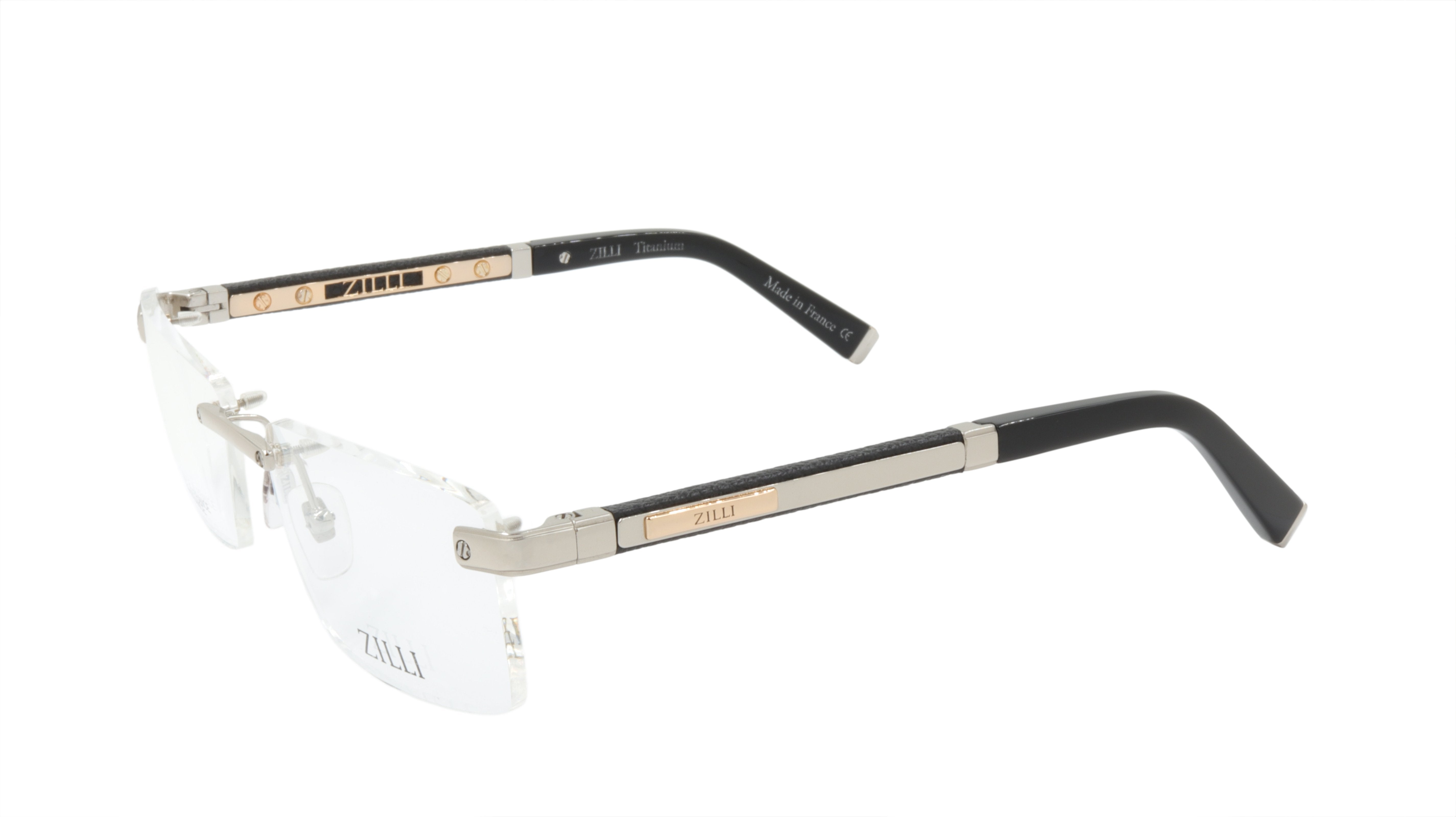 ZILLI Handcrafted Rimless Eyewear - Premium French-Made Glasses with Unique Identifier | Perfect for Fashion & Luxury Lovers