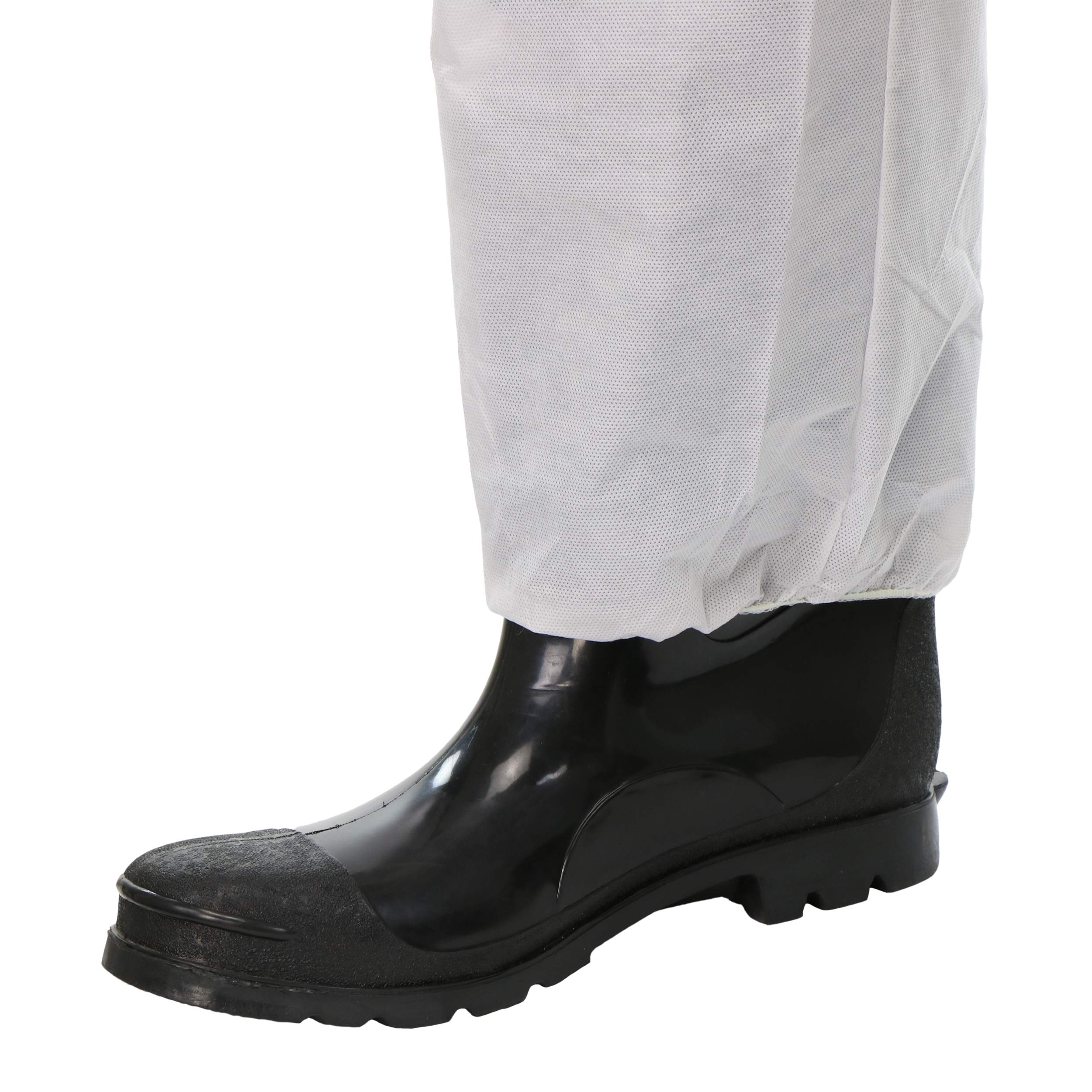 West Chester C3856 SMS Coverall - Pack of 25 White 4X-Large Safety Workwear with Hood & Elastic Wrist/Ankles - Ideal for Construction, Painting, Chemical Handling & Industrial Protection