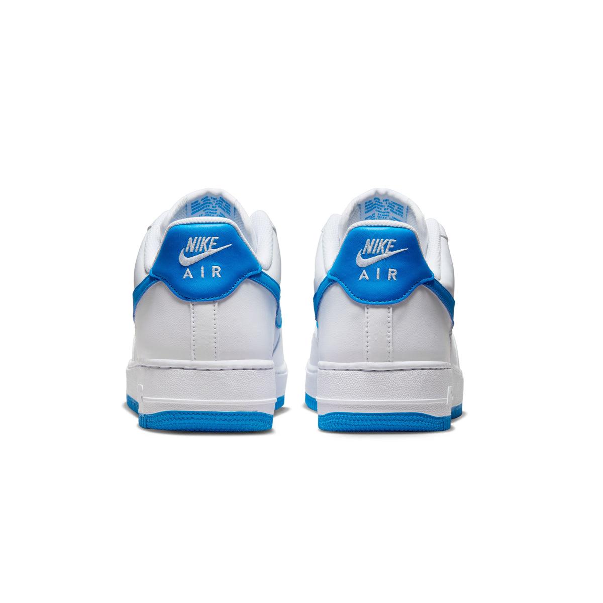 Nike Air Force 1 '07 Men's Sneakers - White/Photo Blue Retro Basketball Shoes for Casual Wear & Street Style