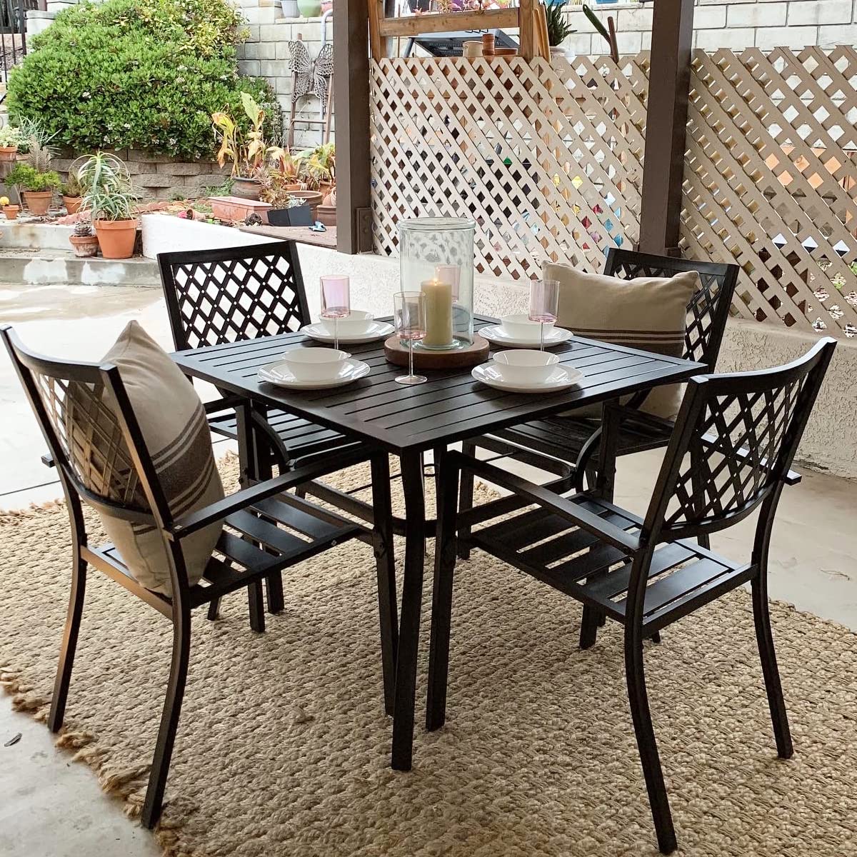 PHI VILLA 5-Piece Outdoor Dining Set - 37