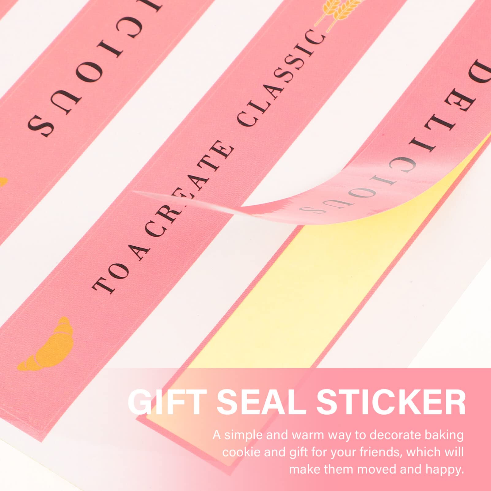 50PCS Tamper Proof Pastry Seal Stickers for Cake Box Packaging, Bakery Wrapping, Drink Sealing - Food Safe Adhesive Labels for Secure Baking & Dessert Packaging