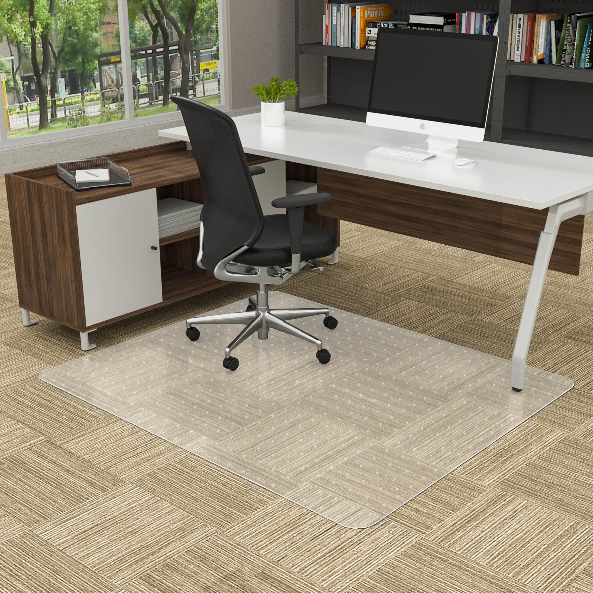 Large Office Chair Mat for Low Pile Carpet - 35