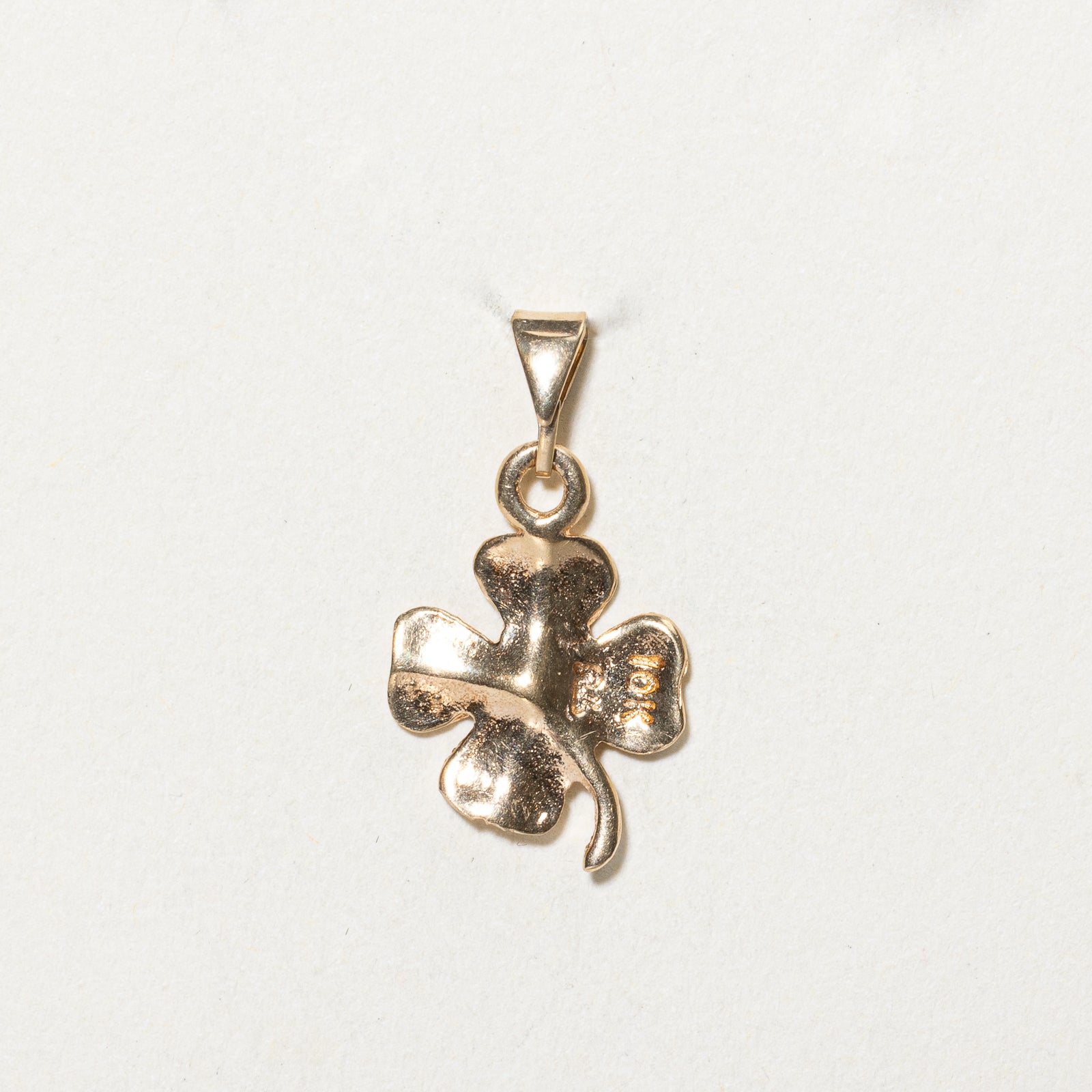 10K Yellow Gold Clover Pendant Necklace for Women - Lucky Four Leaf Clover Charm Jewelry Gift for Birthday, Anniversary & St. Patrick's Day | Elegant Everyday Wear & Special Occasions