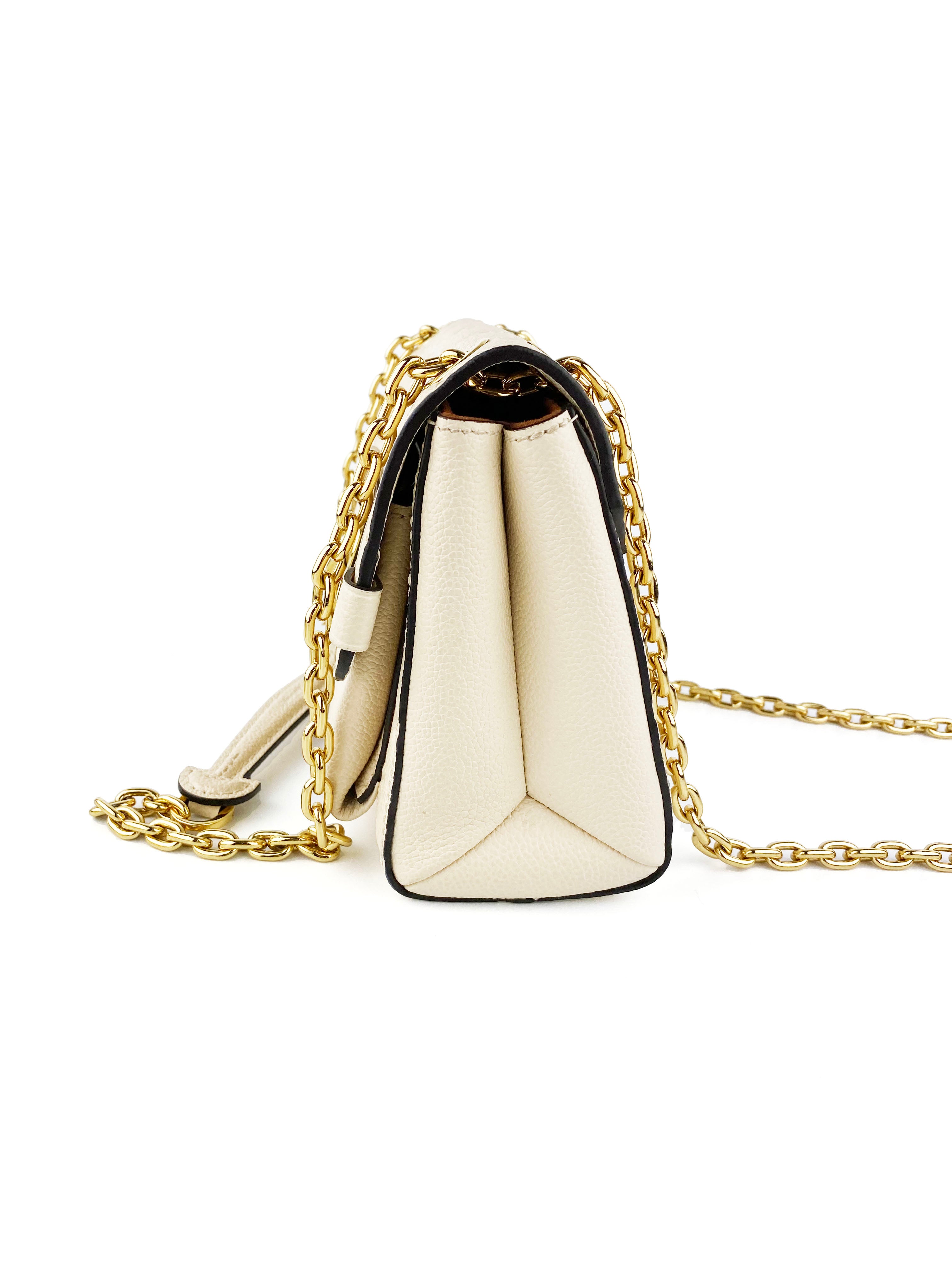 Authentic Louis Vuitton Beige Vavin BB Crossbody Bag - Luxury Leather Handbag for Women, Perfect for Date Night & Office Use