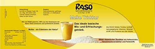 RASO Natural Whey Protein Powder 2 x 300g - Unflavored Pure Whey Supplement with No Additives or Artificial Flavors - Neutral Taste Whey for Smoothies, Baking & Post-Workout Recovery