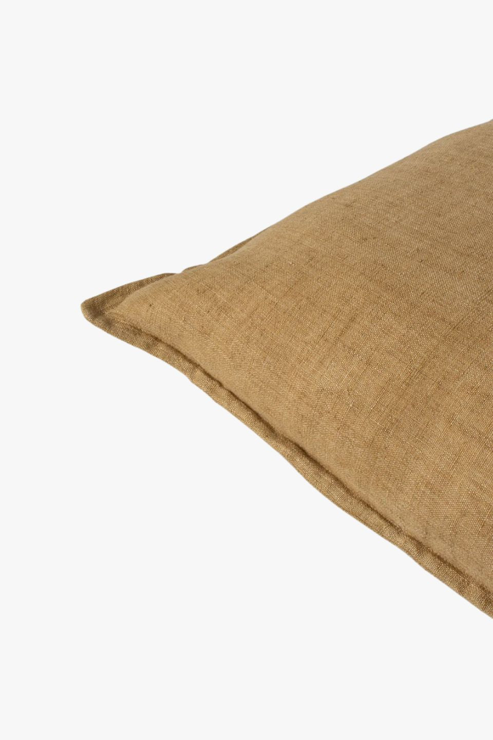 Premium 40x60cm Linen Cushion with Arcadia Cumin Feather Insert - Soft Home Decor for Sofa, Bed & Living Room Comfort