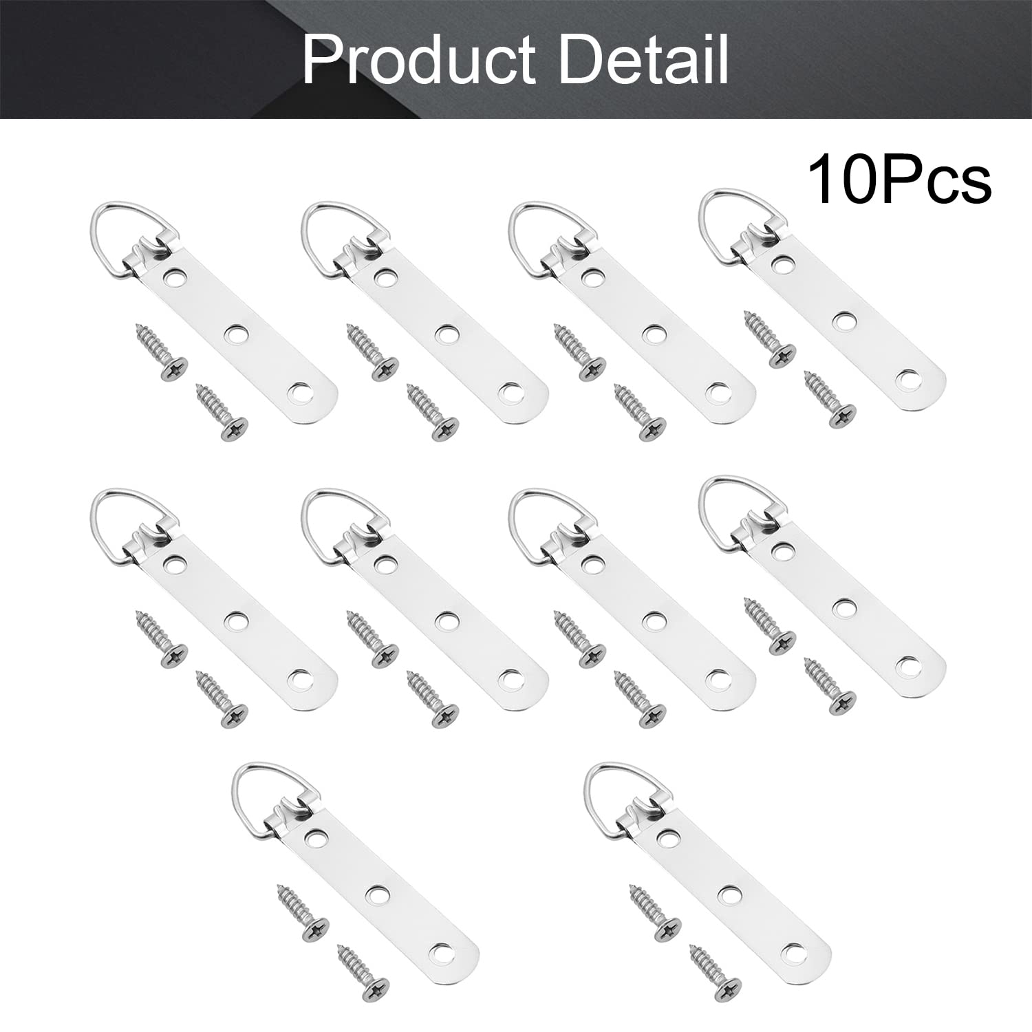 Silver Ring Frame Buckles 10PCS - 3.46