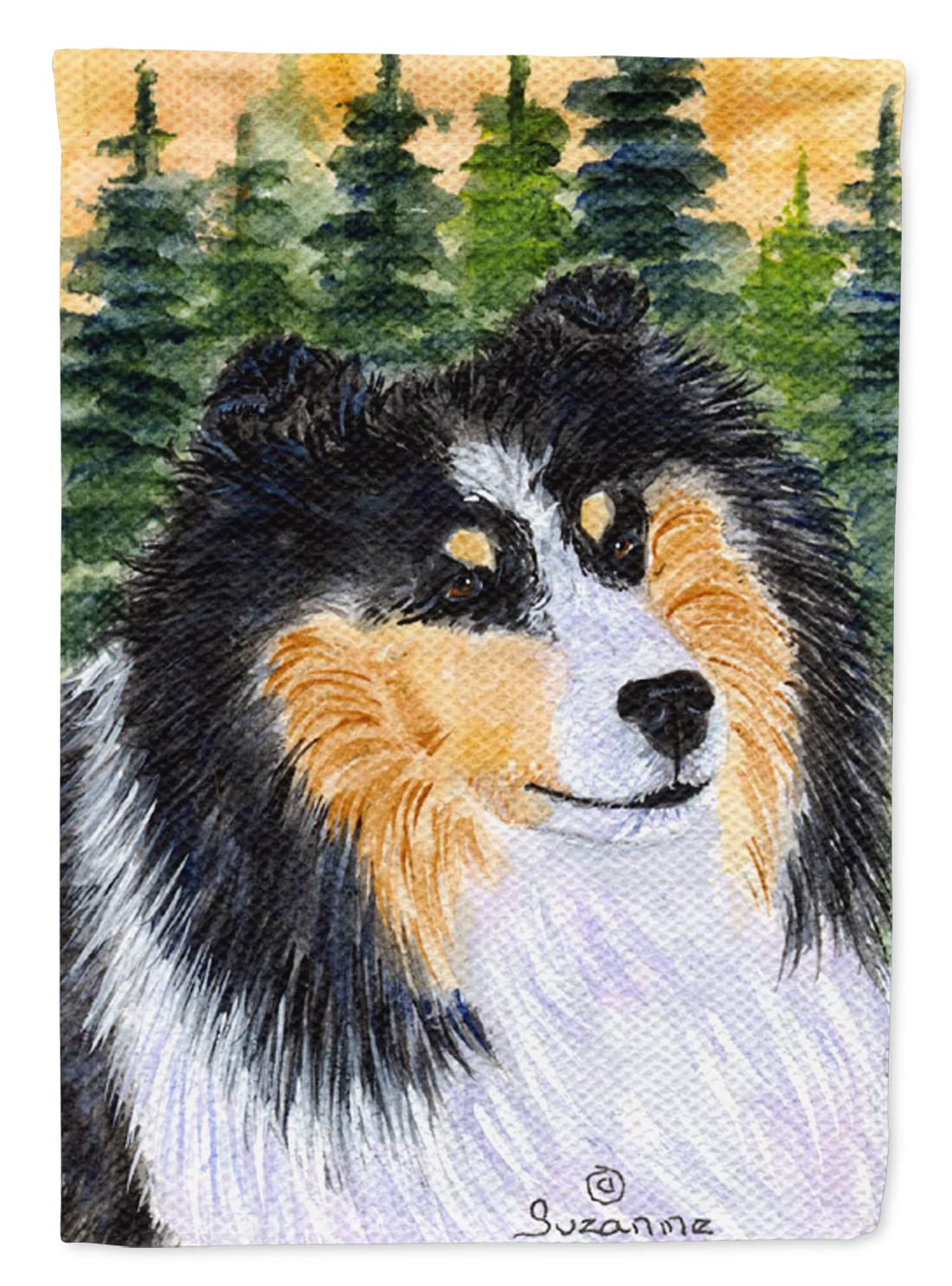 Caroline's Treasures SS8140GF Sheltie Dog Garden Flag - Decorative Outdoor Yard Banner for Mailbox, Patio, Flower Beds & Lawn Decor | Weather-Resistant Multicolor Design for Seasonal & Year-Round Use