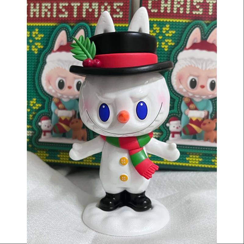 Labubu The Monsters Let's Christmas Series Snowman Collectible Figure - Cute Holiday Decor for Christmas Tree, Gift Exchange & Winter Display