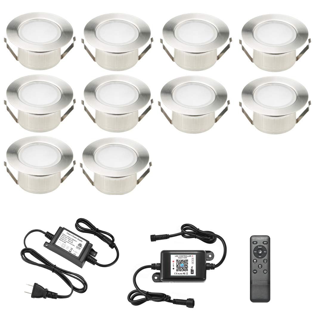 Smart WiFi LED Deck Lights Kit - 10pcs 2.4