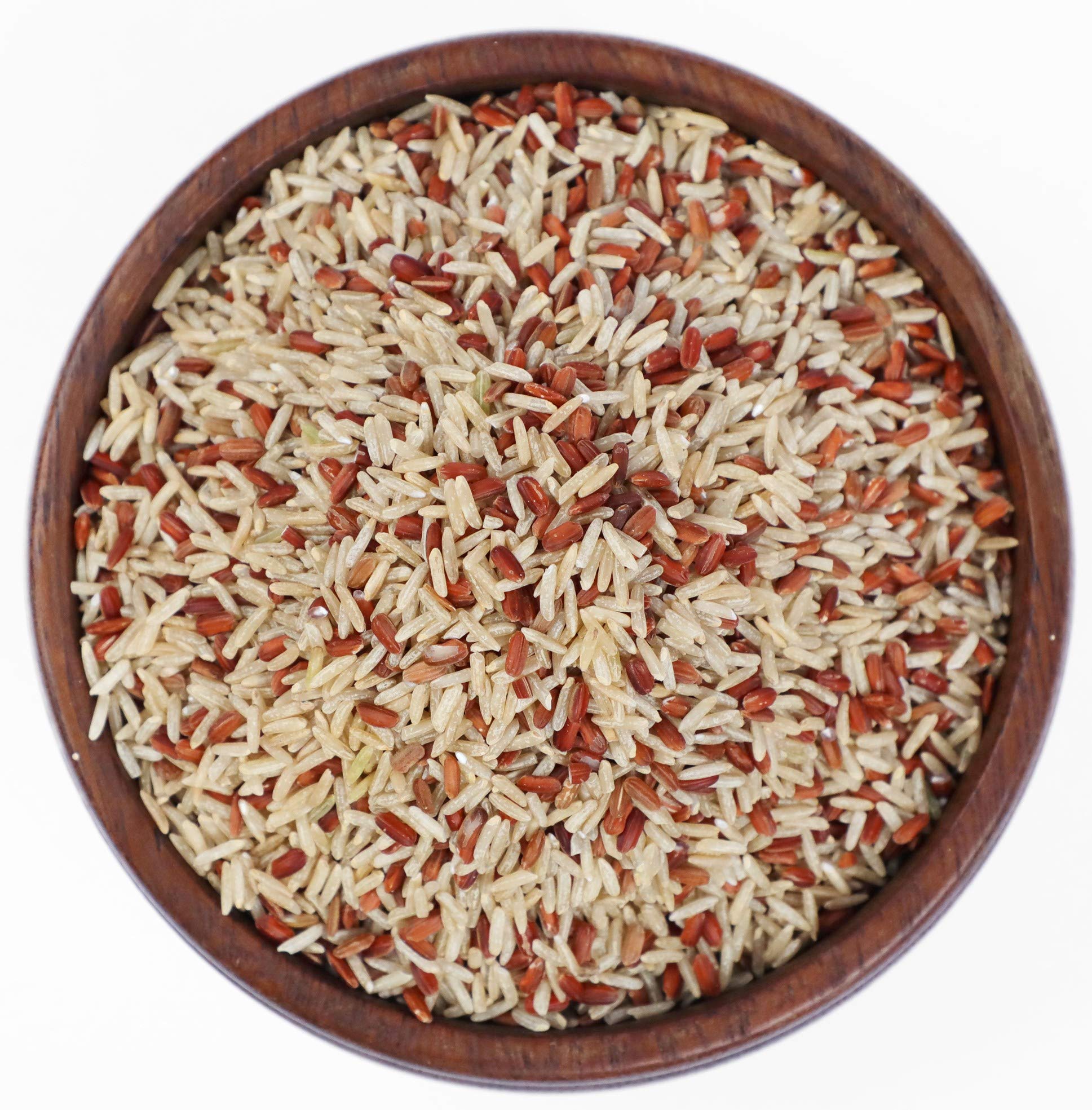 Organic Red Rice & Brown Rice Blend 32oz (1-Pack) - Non-GMO, Gluten Free, Low Glycemic, Allergen Free | Healthy Whole Grain for Vegan, Keto & Paleo Diets | Perfect for Rice Bowls, Stir Fry & Meal Prep