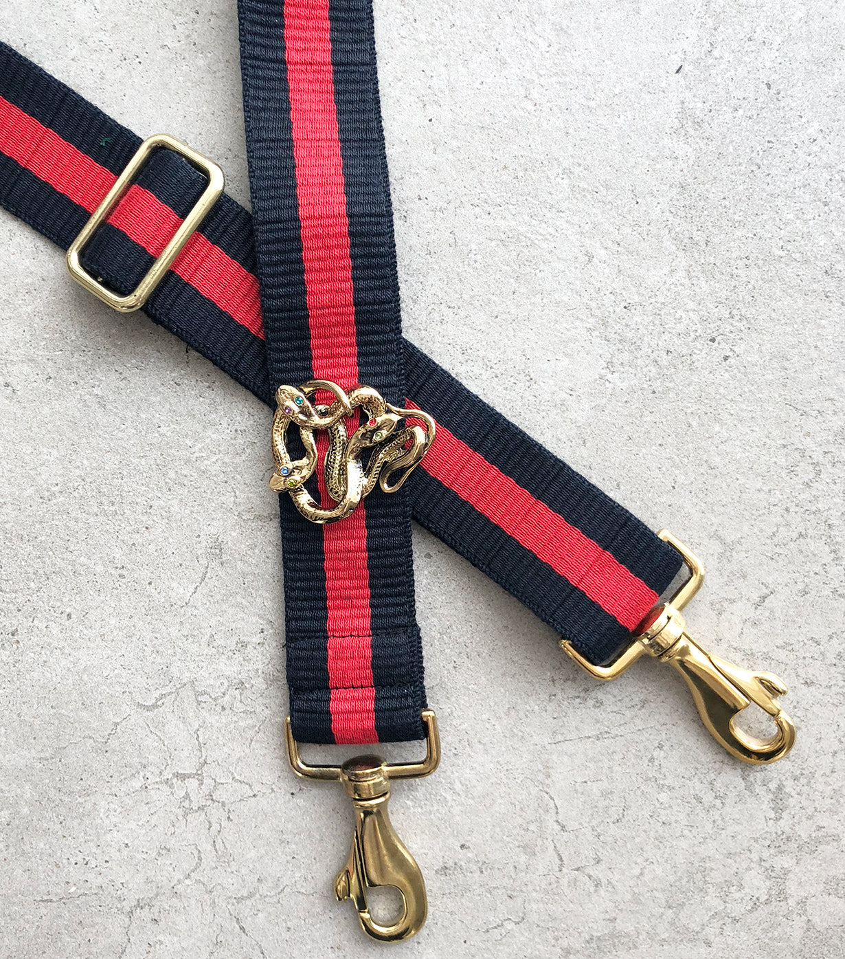 40mm Snake Pattern Watch Strap in Gold, Blue & Red - Premium Replacement Band for Men & Women - Perfect for Casual, Dress & Sports Watches