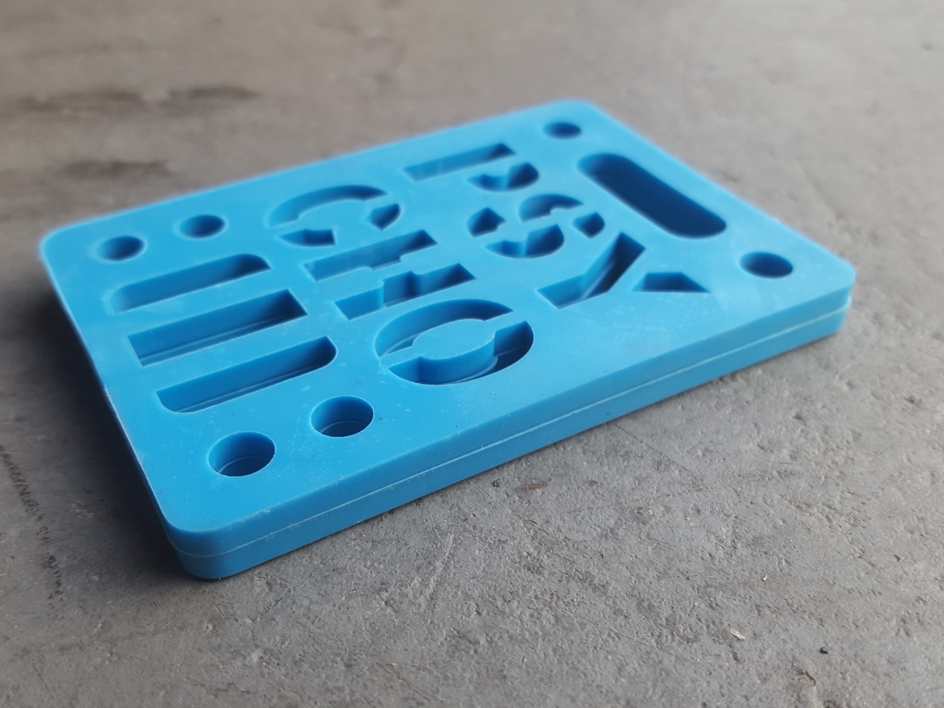 Psycho Risers 1/8 Inch Blue Riser Pads - Perfect for Skateboard, Longboard & Scooter Accessories