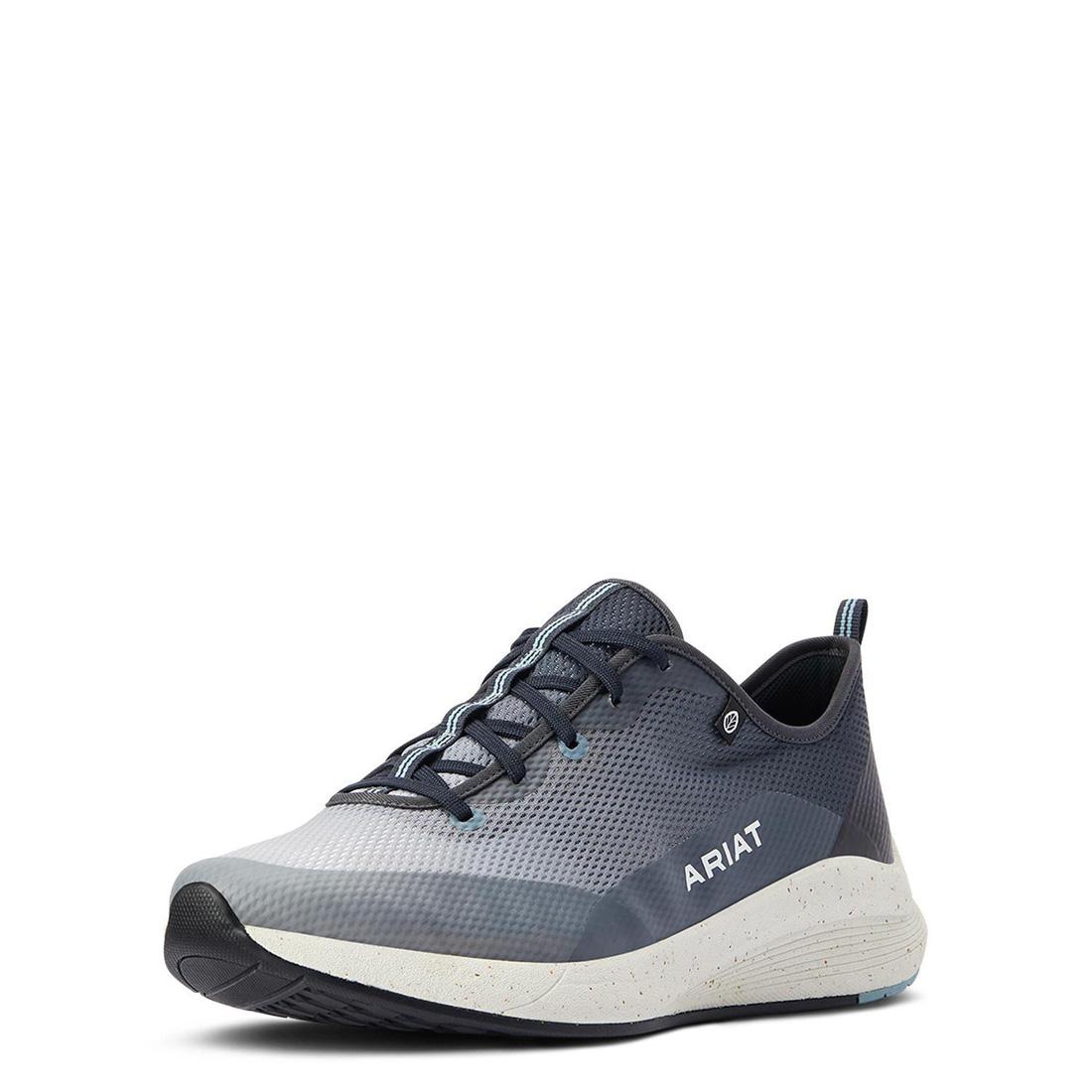 ShiftRunner Soft Toe Work Shoes for Men - Comfortable & Lightweight Smoky Grey - Perfect for Construction, Warehouse & Outdoor Jobs