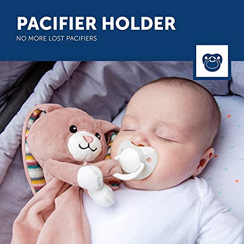 ZAZU Sound Bunny Plush Toy Becky The Rabbit - Soft & Cuddly Stuffed Animal with Soothing Sounds for Babies & Toddlers (Pink) - Perfect for Nursery, Bedtime Comfort & Sensory Play