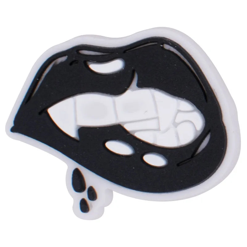 1pc Black Crocs Charms Shoe Accessories - Halloween Decorations, Jeans & Sandals Buckle for Women, Men & Kids | Perfect for DIY Customization & Fashion Statement