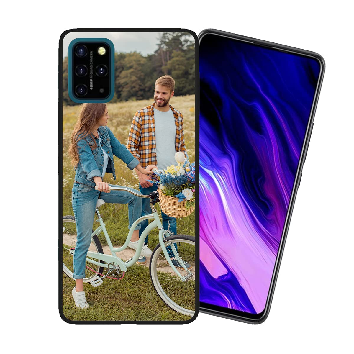 Custom UMIDIGI S5 Pro Phone Case with Personalized Picture - Shockproof Silicone Protective Cover in Black | Soft Candy Design for Christmas & Birthday Gifts | Perfect for Everyday Use, Travel & Special Occasions