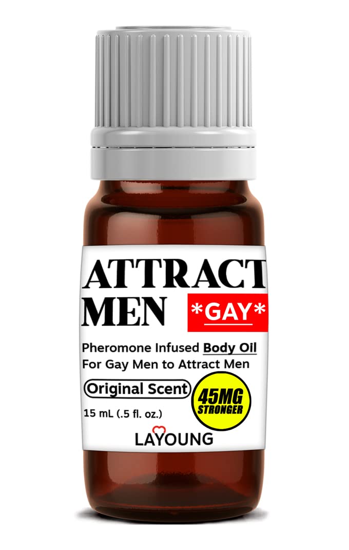 LAYOUNG Pheromone Infused Scented Body Oil for Men - Strong Attraction Formula with Long Lasting Fragrance | Enhance Confidence & Attractiveness for Dating, Nightlife & Special Occasions