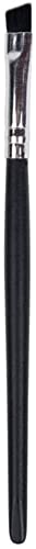 U-M PULABO Pro Black Angled Firm Tip Eyebrow Eyeliner Lip Brush - Professional Makeup Brush for Precise Eyebrow Shaping, Eyeliner Application & Lipstick Blending - Perfect for Everyday Makeup, Salon Use & Travel Beauty Kit