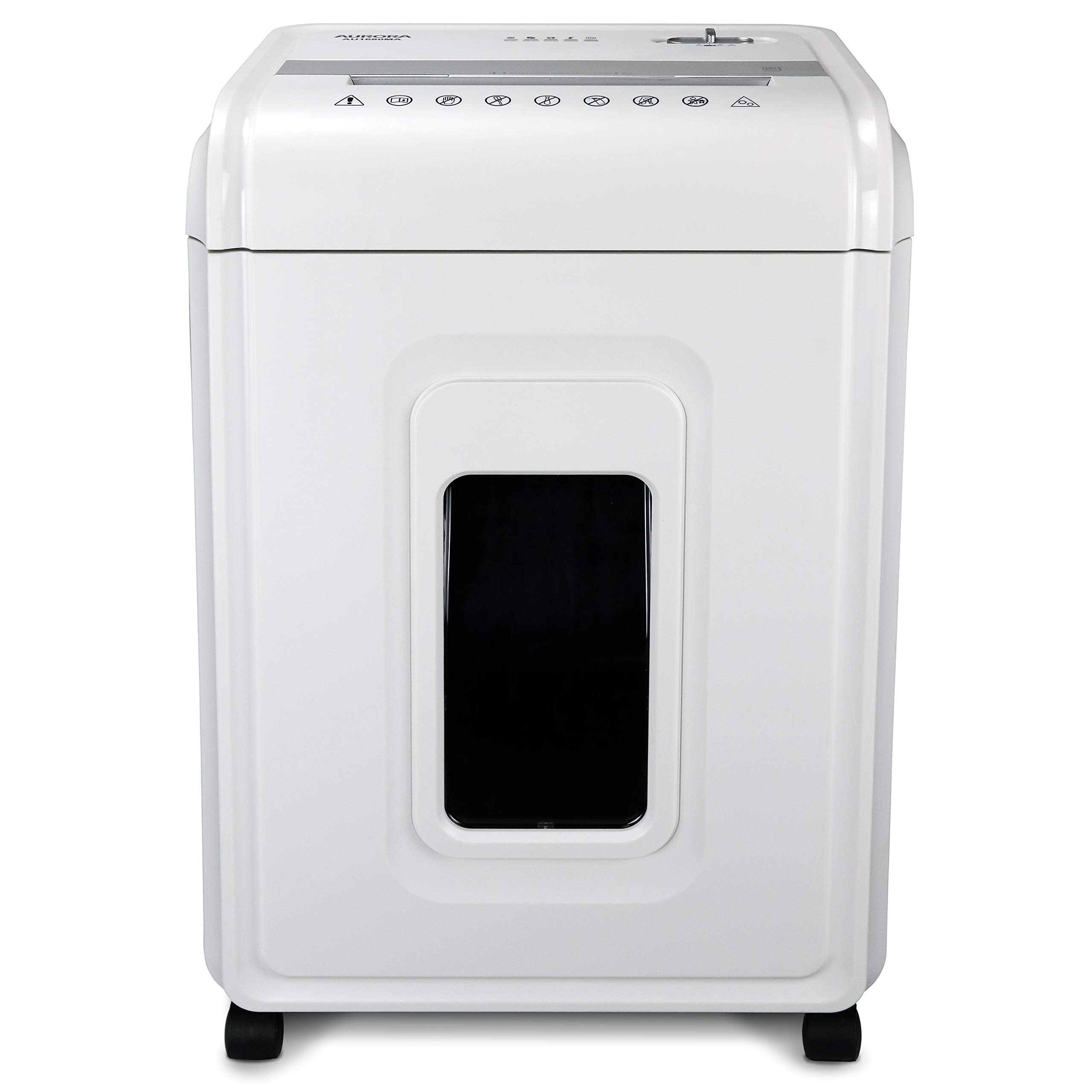 Aurora AU1680MA Heavy Duty 16-Sheet Micro-Cut Paper Shredder - High Security, Anti-Jam Technology, 60-Minute Run Time, 7-Gallon Pullout Basket with Casters - Ideal for Office, Home & Confidential Document Destruction