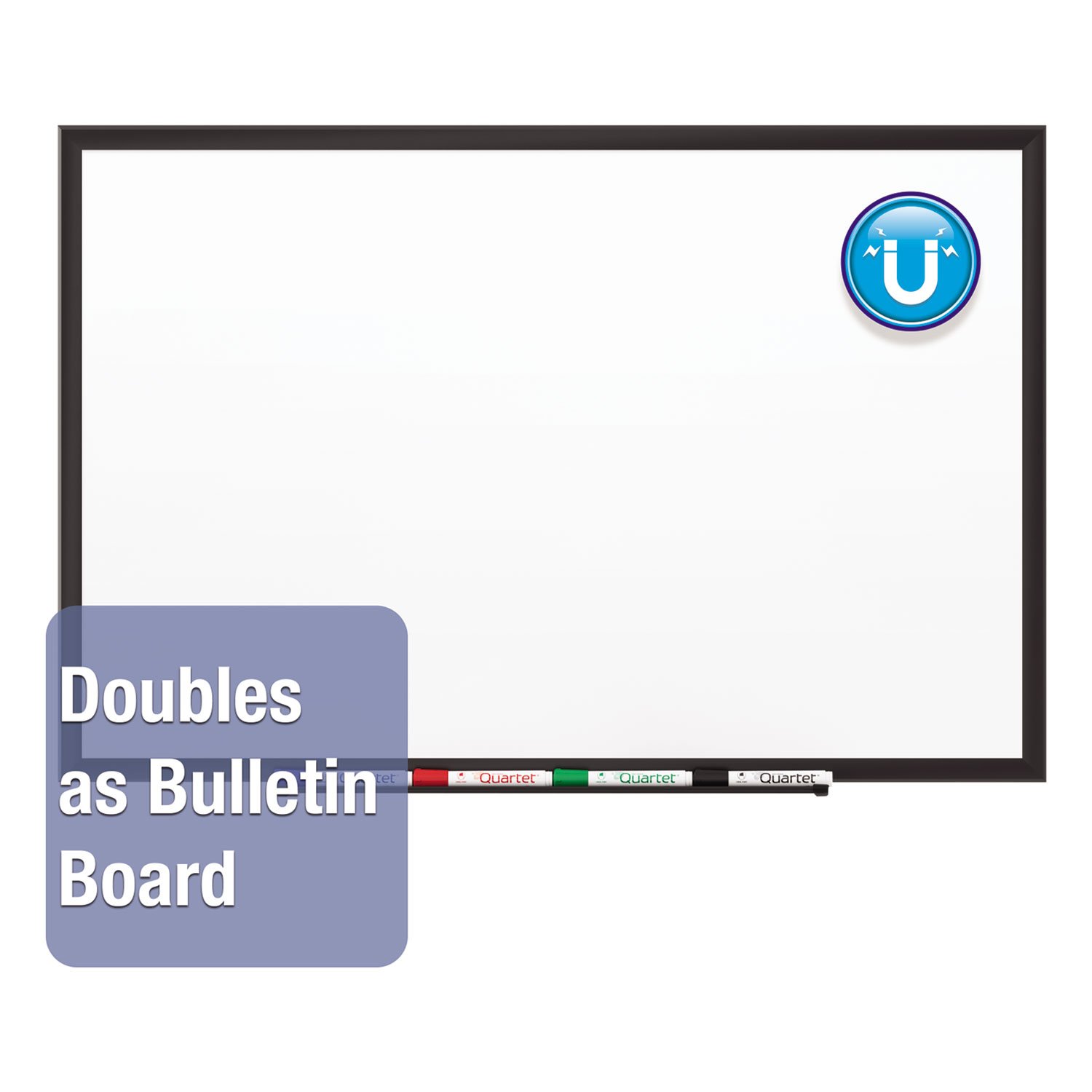 Premium Quartet Magnetic Porcelain Whiteboard 24