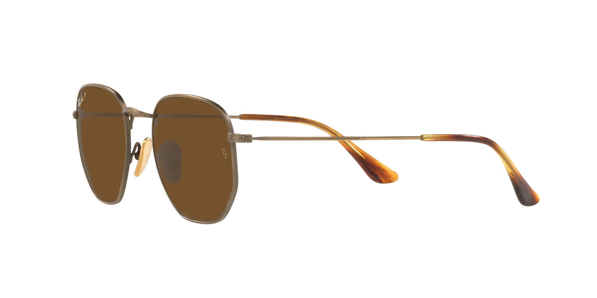 Ray-Ban RB8148 Hexagonal Titanium Sunglasses for Men & Women - UV Protection, Lightweight & Stylish - Perfect for Driving, Beach & Outdoor Activities