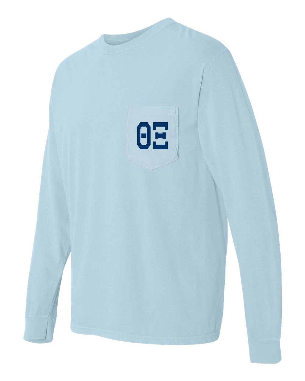 Theta Xi Engineering Fraternity Comfort Colors Pocket Long Sleeve T-Shirt | Soft Cotton Crewneck Shirt for College Students & Alumni | Perfect for Campus Events, Study Sessions & Greek Life Activities