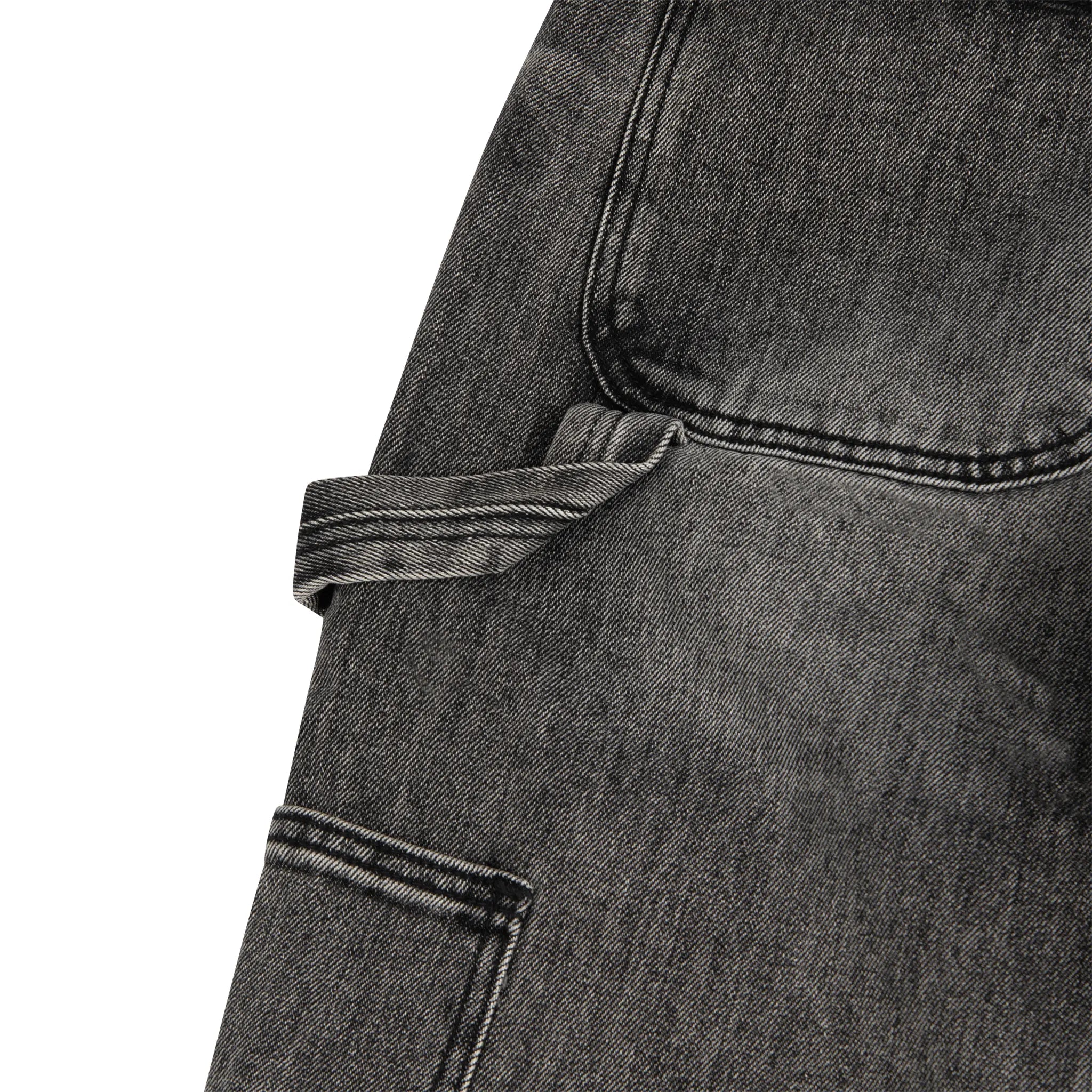 SIARR Men's Carpenter Jeans - Dark Grey Work Pants with Utility Pockets | Durable Denim for Construction, Woodworking & Outdoor Workwear