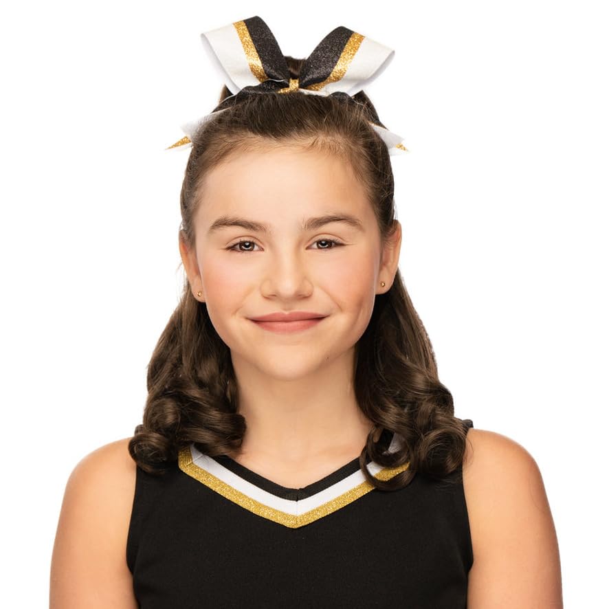 Cheerleader Curly Hairpiece for Dolls - Perfect for Cheerleading & Dance Performances - Great for Costumes, Role Play, and Party Accessories