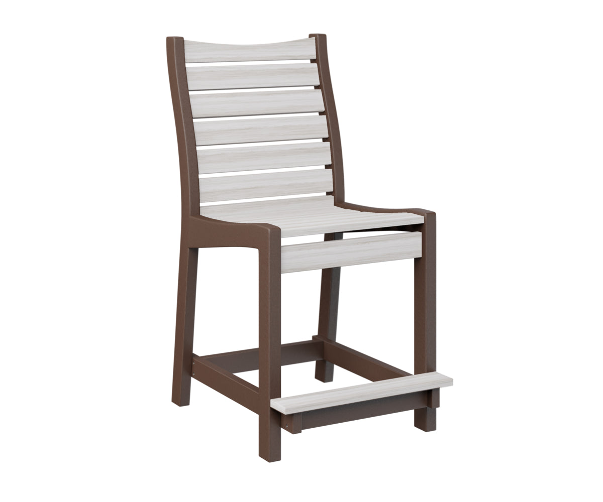 Berlin Gardens Bristol Counter Chair - Stylish Bar Stool for Kitchen Island, Breakfast Nook & Outdoor Dining - Adjustable Height & Comfortable Seating