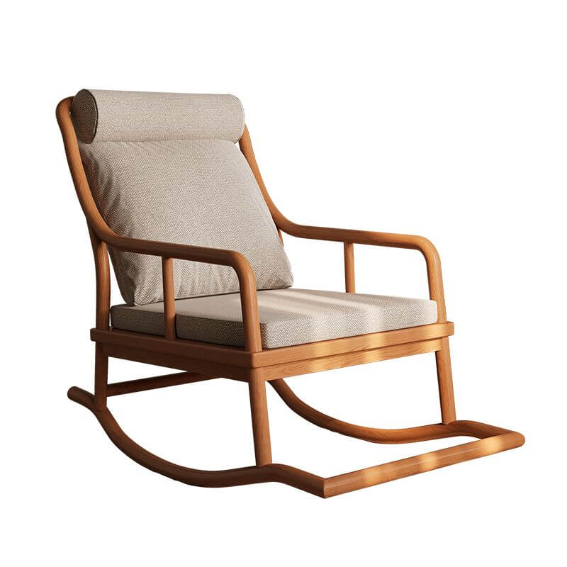 Premium Wooden Rocking Chairs for Front Porch - Midnight Black/Chalk/Azure Craftsman Style with Rear Support & Stationary Base | Perfect for Relaxing, Outdoor Decor & Country Home Sitting Areas