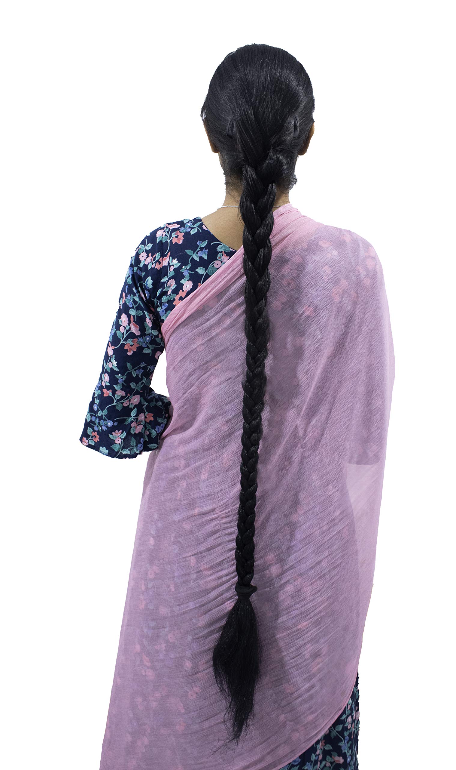 Premium Synthetic Hair Parandi Choti Extension for Women - Black (Pack of 1) | Pema Hair Extensions & Wigs | Perfect for Weddings, Parties & Traditional Styling