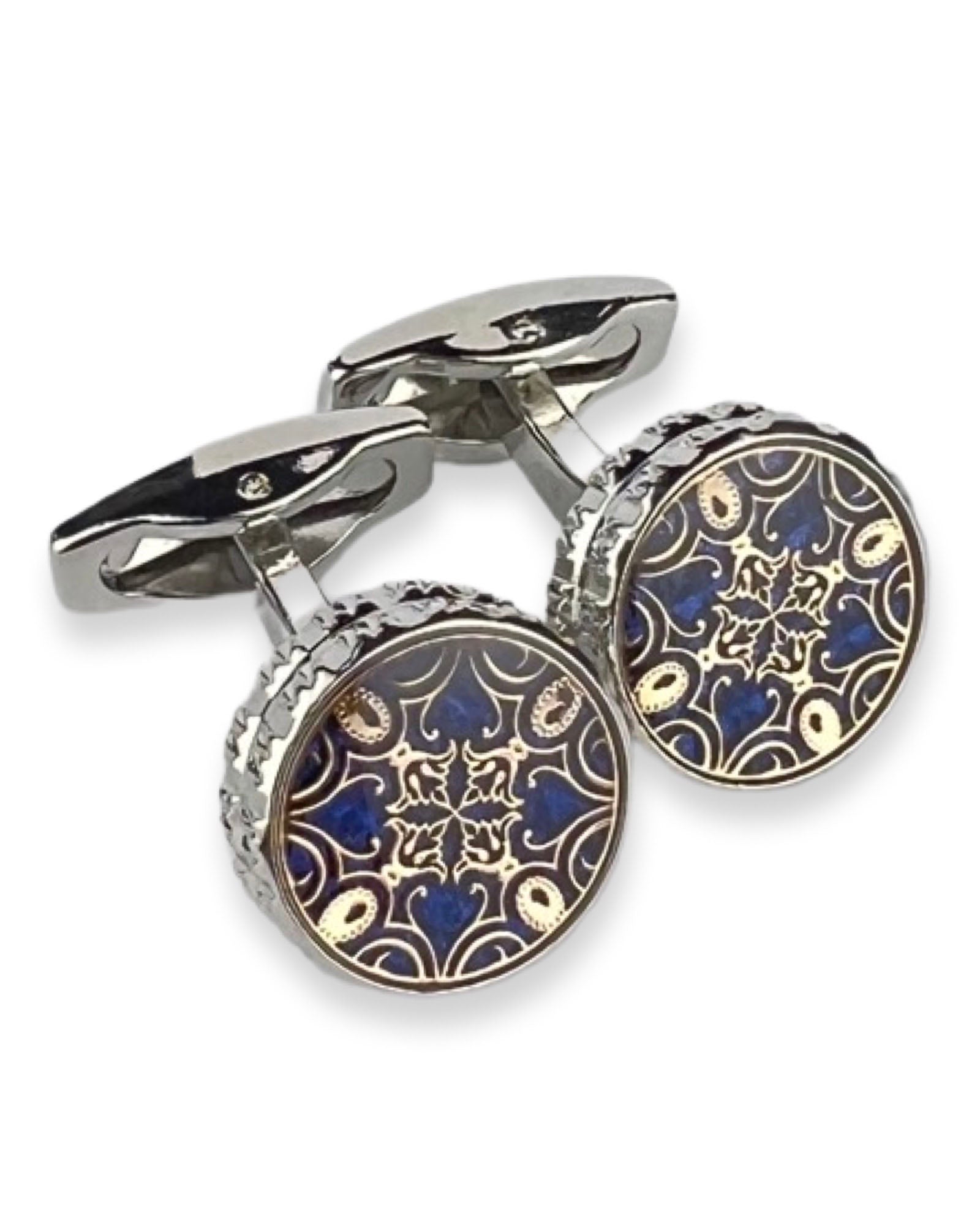 Elegant Round Cufflinks for Men - Premium Stainless Steel Dress Shirt Accessories - Perfect for Weddings, Business Meetings & Formal Events