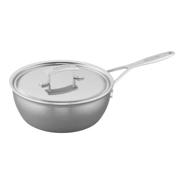 Demeyere Premium Stainless Steel Cookware Set - 5-Piece Nonstick Frying Pans for Professional Cooking & Home Kitchen Use | Induction Compatible, Oven Safe & Dishwasher Safe