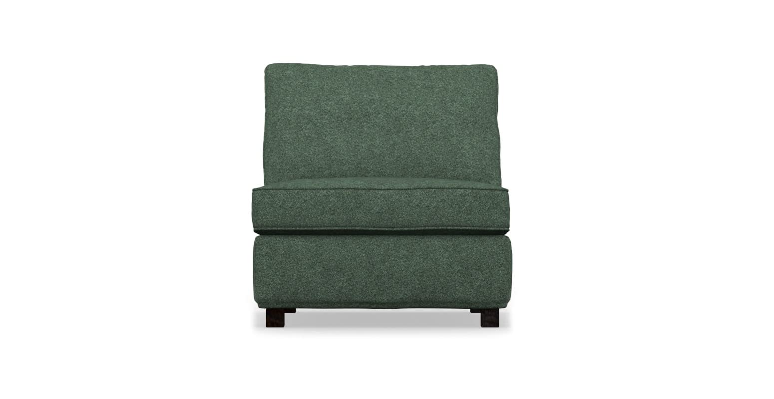 Premium KIVIK 1-Seat Sectional Slipcover Replacement - Heavy Duty Green Sofa Cover - Handmade Stretchable Fabric Protector for Living Room, Lounge & Home Decor