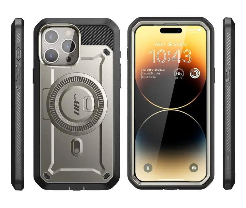 iPhone 15 Pro SUPCASE UB Pro Mag Full Body Protective Case with Magnetic Compatibility - Perfect for Outdoor Adventures, Work & Daily Use