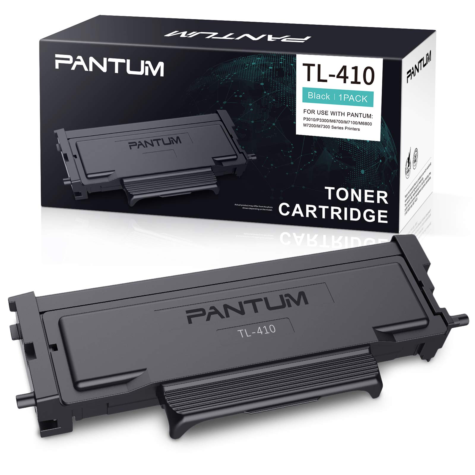 PANTUM TL-410 Black Toner Cartridge for DL-410 & P3012DW Printers - 1500 Pages Yield for Office Use