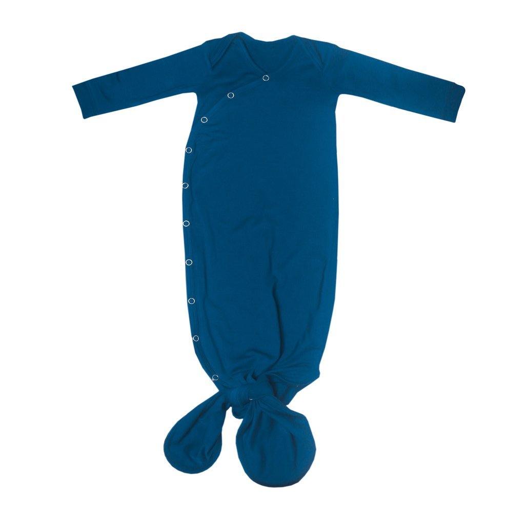 Soft Newborn Knotted Gown - Organic Cotton Baby Sleepwear for Boys & Girls - Perfect for Hospital, Photo Shoots & First Outfits