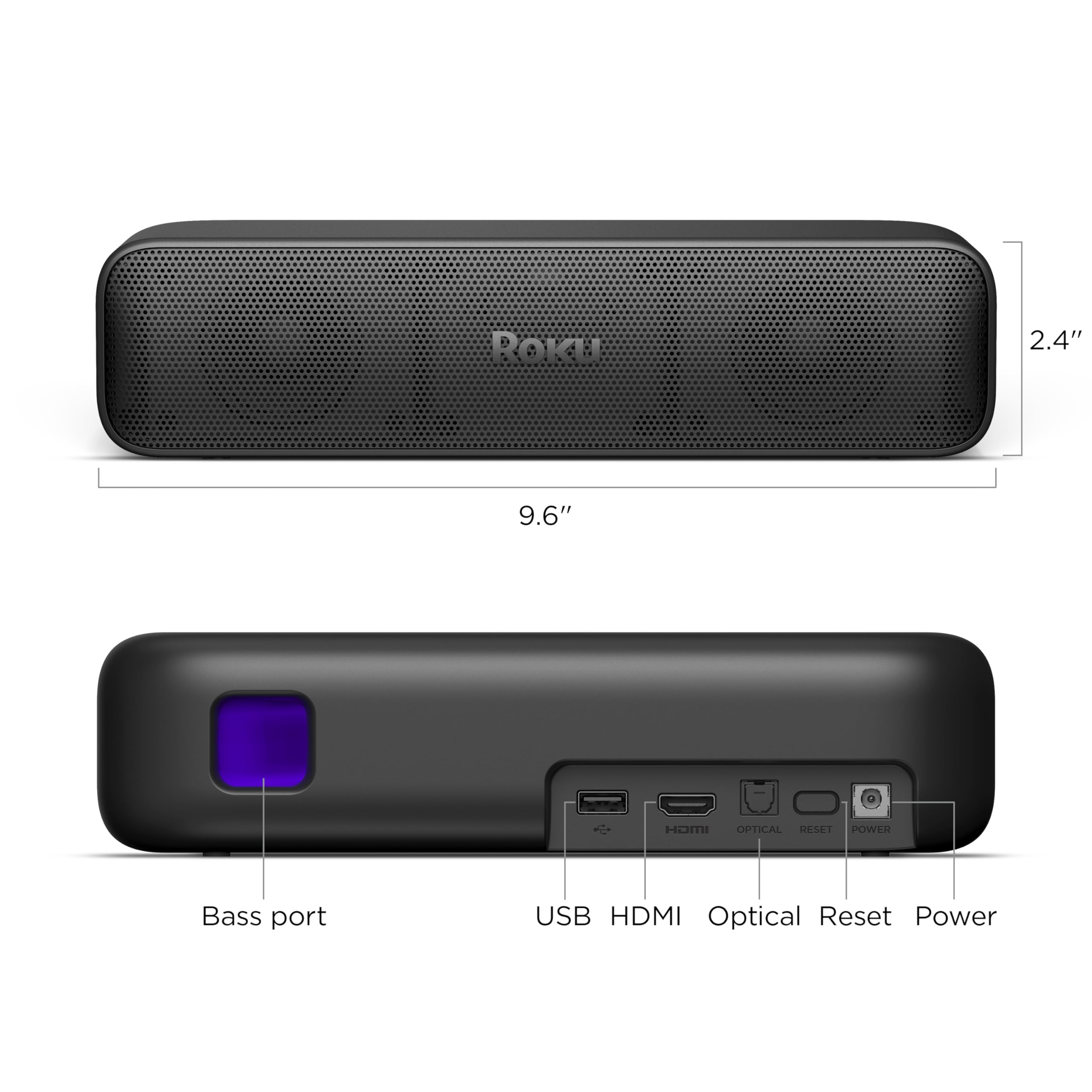 Roku Streambar SE - 2-in-1 TV Soundbar with Built-in 4K/HD/HDR Streaming | Premium Audio & Enhanced Speech Clarity for Clear Dialogue | Easy Setup | Perfect for Home Theater & Movie Nights