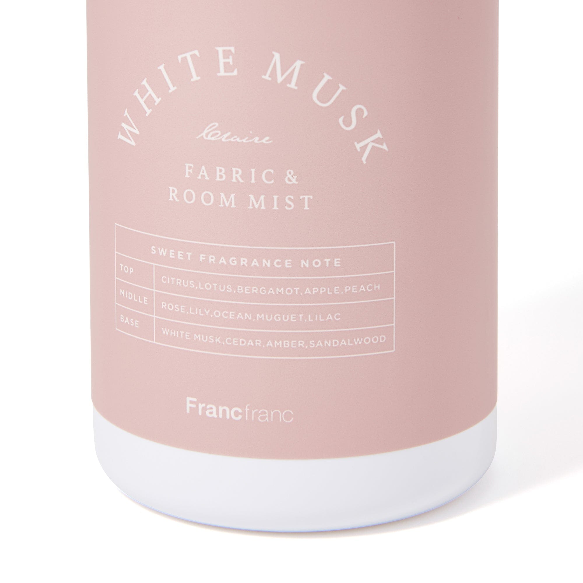 Claire White Musk Fabric Mist - Long Lasting Scent for Clothes, Linens & Home - Fresh Laundry & Relaxing Aroma for Bedroom, Closet & Car