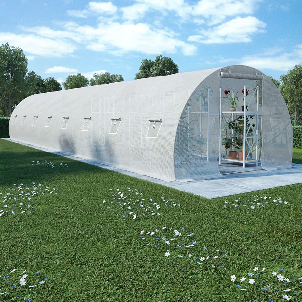 Walk-in Greenhouse Tent 387.5ft² - Large Outdoor Plant Protection Cover with Ventilation & Door - Ideal for Growing Fruits, Vegetables & Flowers - Perfect for Backyard Gardening, Urban Farming & Season Extension (472.4