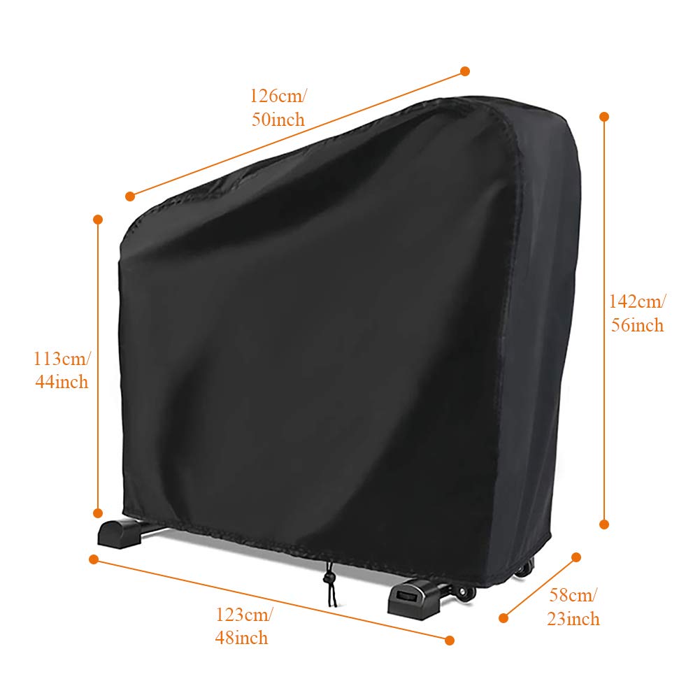 Indoor & Outdoor Exercise Bike Cover - Dustproof Protective Cover for Stationary, Recumbent & Cycling Bikes (Black) | Perfect for Home Gyms, Garages & Outdoor Storage