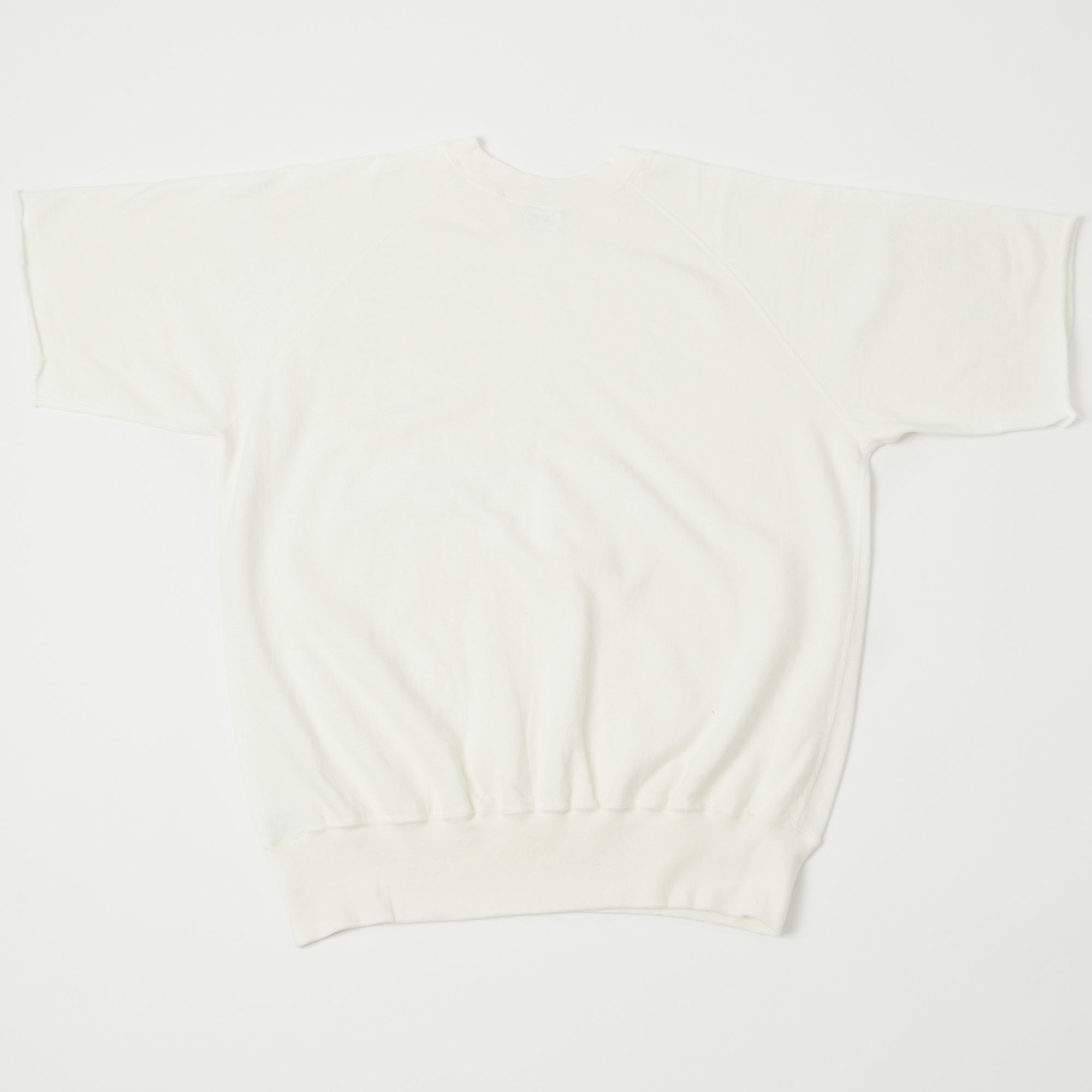 Dubbleworks Plain Style Off Cut Sweatshirt - Off White | Comfortable Casual Pullover for Men & Women | Perfect for Streetwear, Lounge Wear & Everyday Outfits