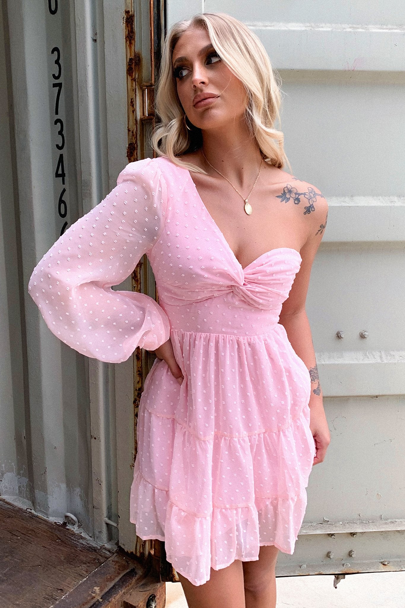 Georgia Dress for Women - Elegant Pink Floral Summer Dress for Casual Wear, Parties & Date Nights