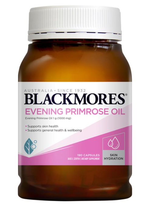 Blackmores Evening Primrose Oil 1000mg - Premium EPO Supplement for Women's Health, Hormonal Balance & Skin Care | Supports PMS Relief & Healthy Skin | Vegan, Non-GMO