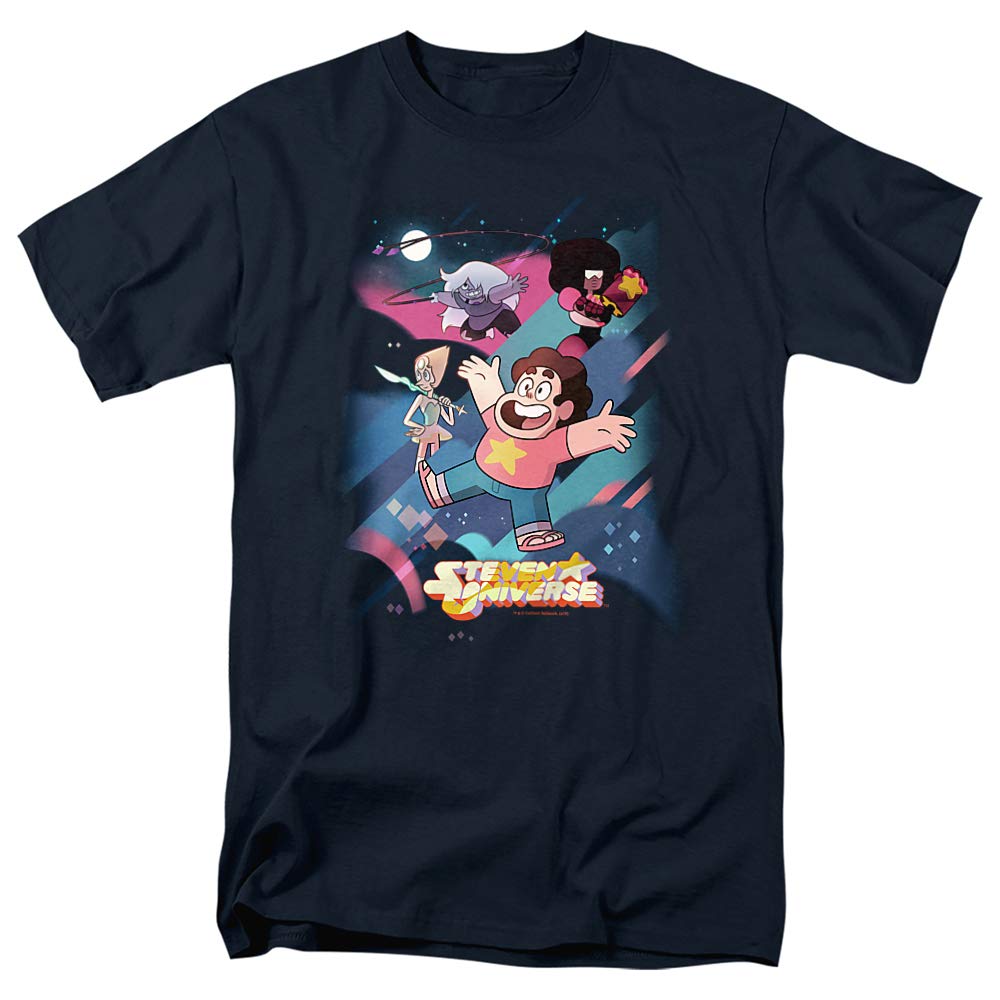 Steven Universe Group Shot Unisex Adult T-Shirt | Cartoon Character Graphic Tee | Casual Wear for Fans & Collectors | Perfect for Cosplay, Conventions & Everyday Outfits